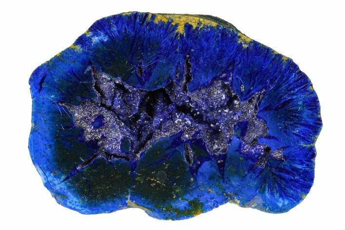 Vivid Blue, Cut/Polished Azurite Nodule - Siberia #175556